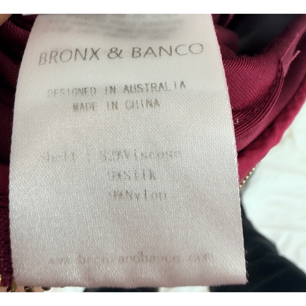 Bronx and Banco Florentina Strapless Velvet Gown Lace Up Back Size XL NO TIE - Picture 7 of 10